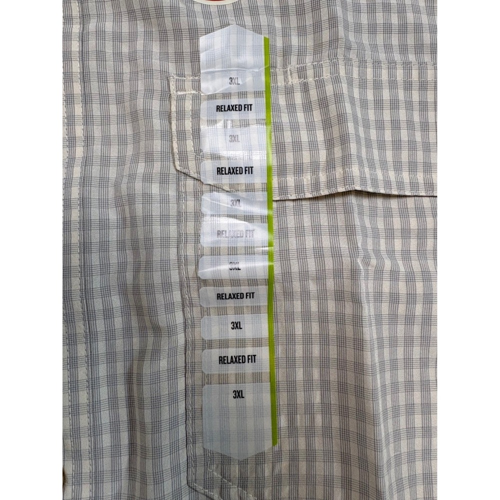 Duluth Men's Whitecap Gray Grid Check Relaxed Fit Shirt NWT 3XL - Picture 3 of 8